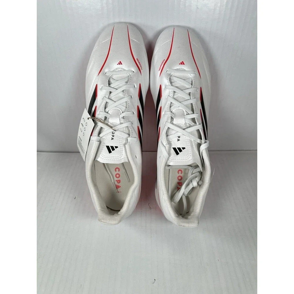 Size 12 adidas Copa Pure IV League Firm Ground Soccer Cleats Mens White Shoes